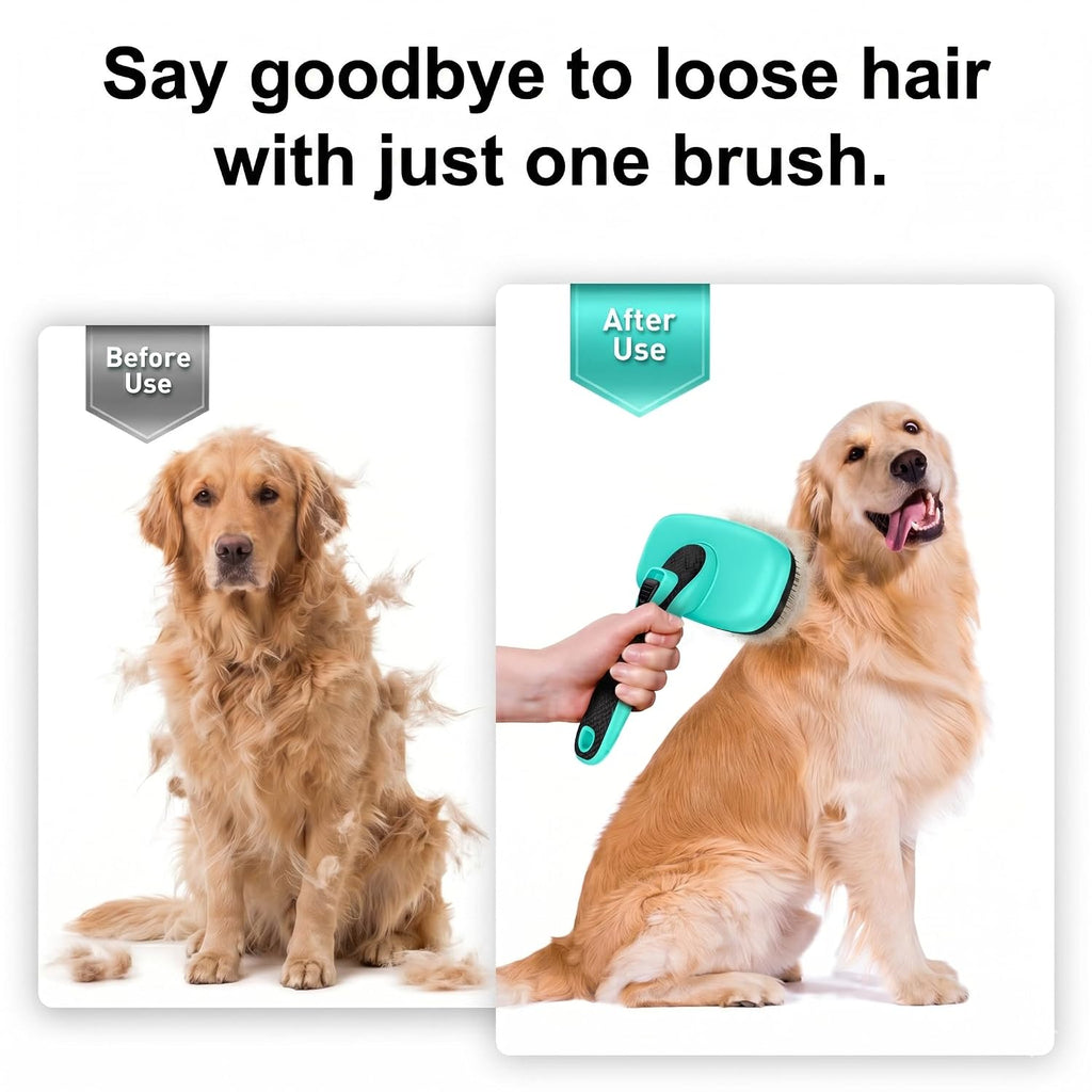 Self-Cleaning Slicker Brush for Dogs & Cats