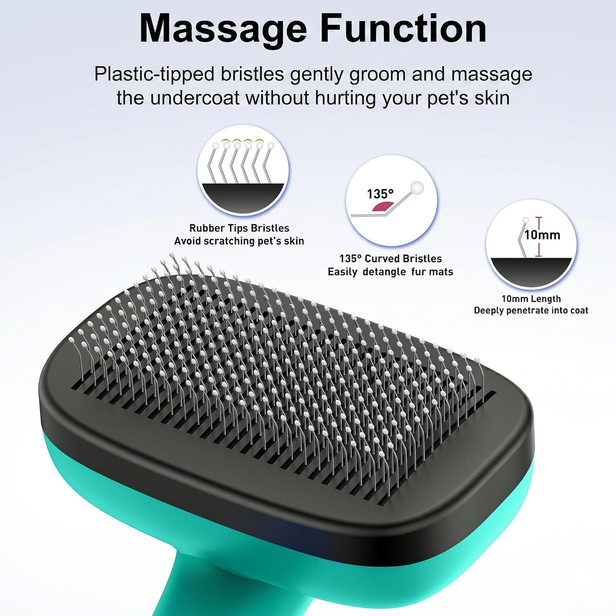Self-Cleaning Slicker Brush for Dogs & Cats